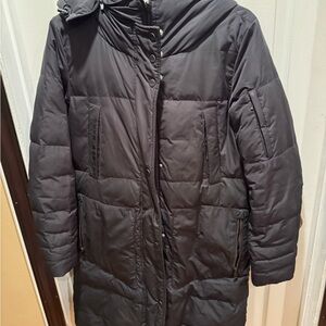Andrew Marc Black Puffer Jacket Quilted Insulated